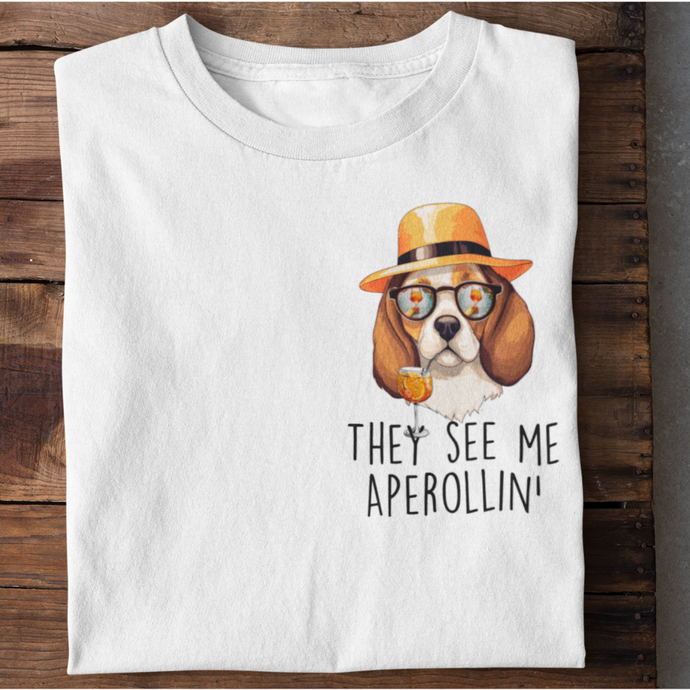 THEY SEE ME APEROLLIN DOG  - Organic Oversized Shirt ST/ST