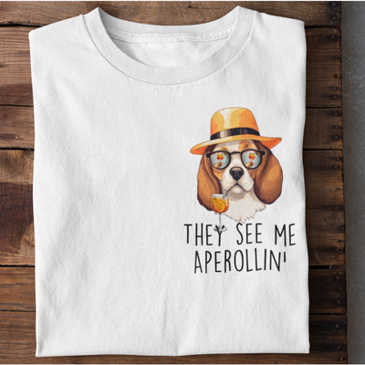 THEY SEE ME APEROLLIN DOG  - Organic Oversized Shirt ST/ST