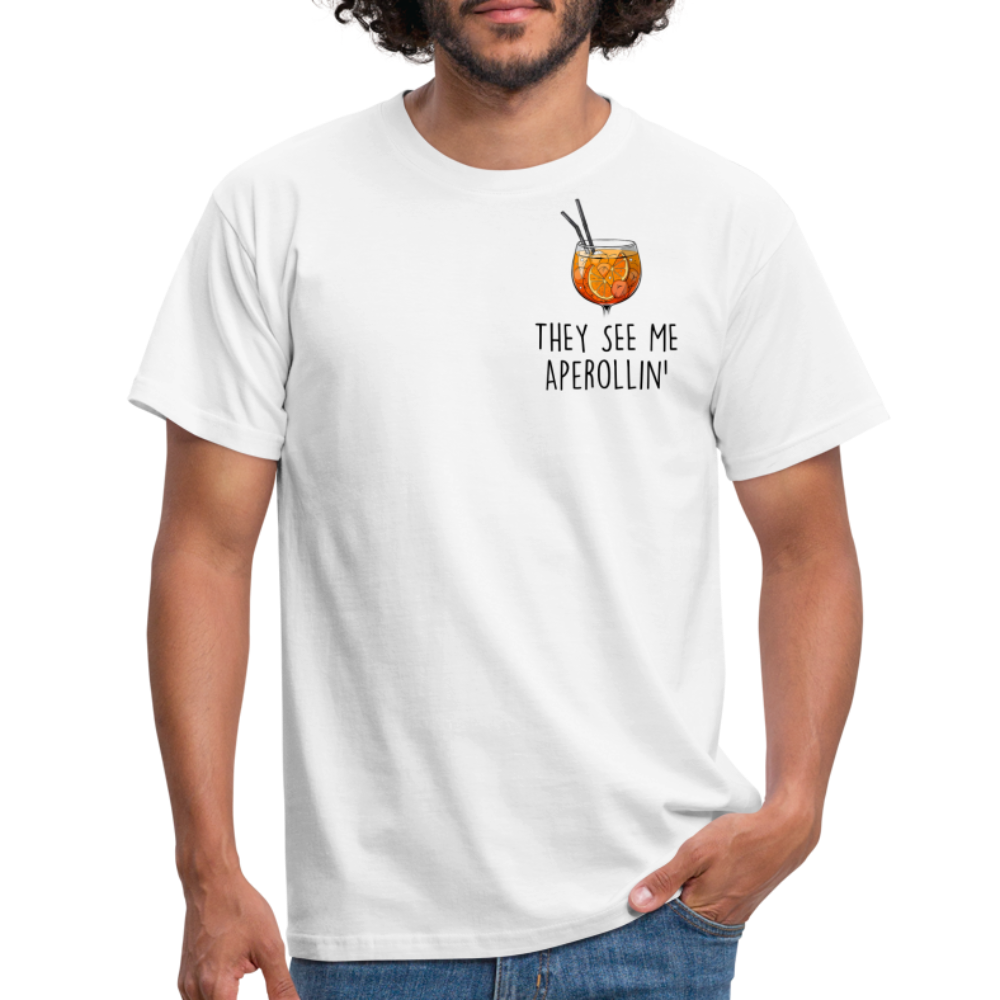Aperolin - Männer T-Shirt - Weiß