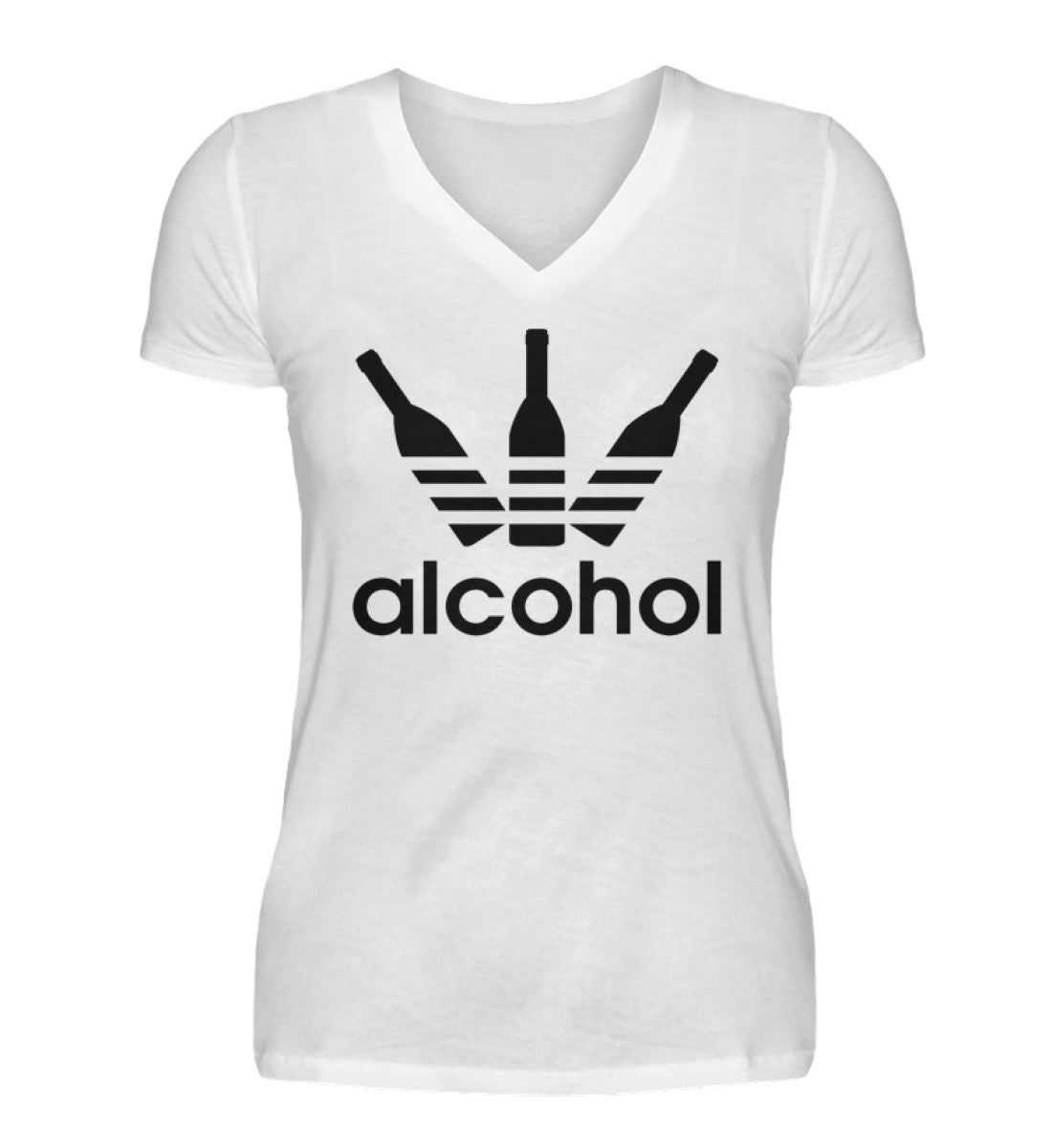 Alcohol  - V-Neck Damenshirt