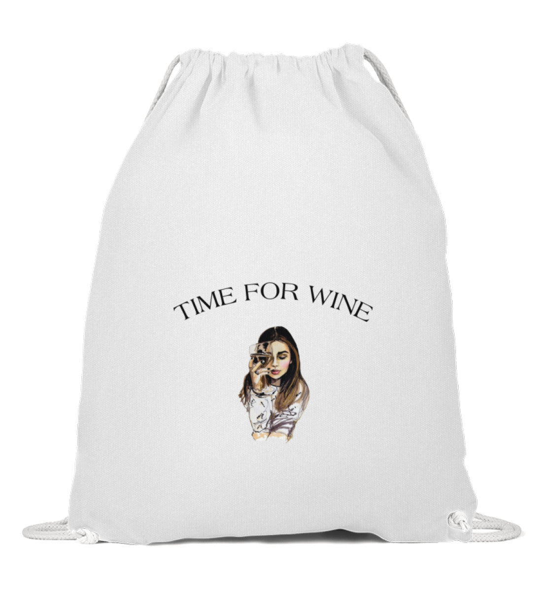 Time for wine  - Baumwoll Gymsac