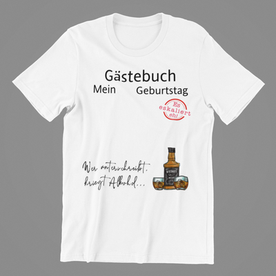 Gästebuch Whisky  - Damenshirt (100% Baumwolle)