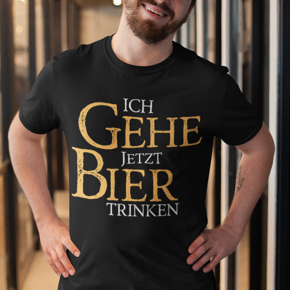 Bier trinken  - Herren Shirt