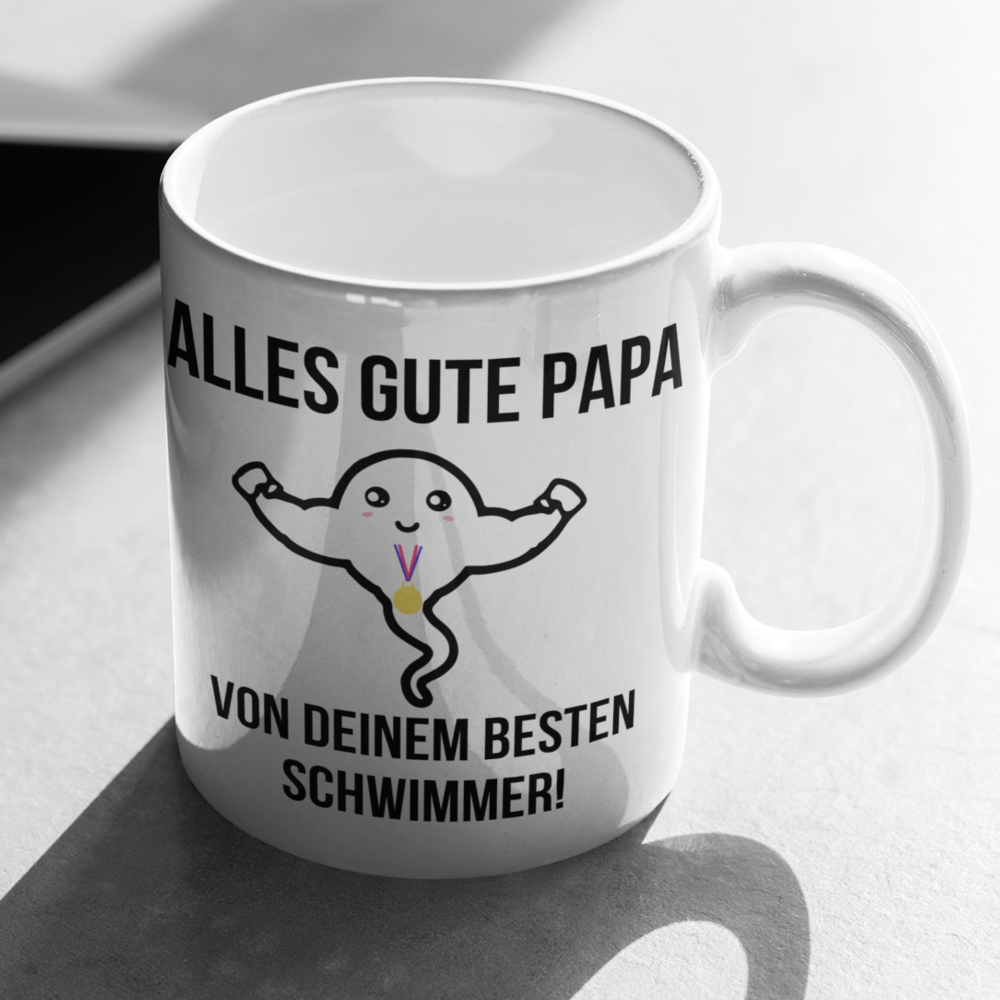Bester Schwimmer Papa  - Tasse