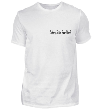 Schere, Stein, paar Bier?  - Herren Shirt