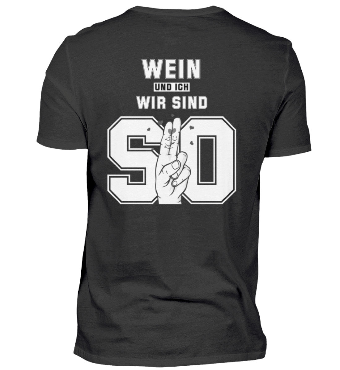 Wein und ich Backprint - Herren Shirt
